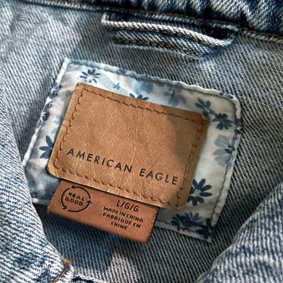 American Eagle - Distressed - Jean Vest - szLG - Picture 3 of 5